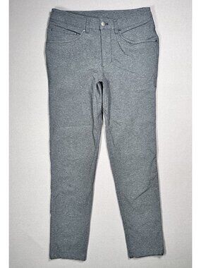 Lululemon ABC Slim Fit Tech Canvas Heathered Black Pants - Men Size 28 X 30